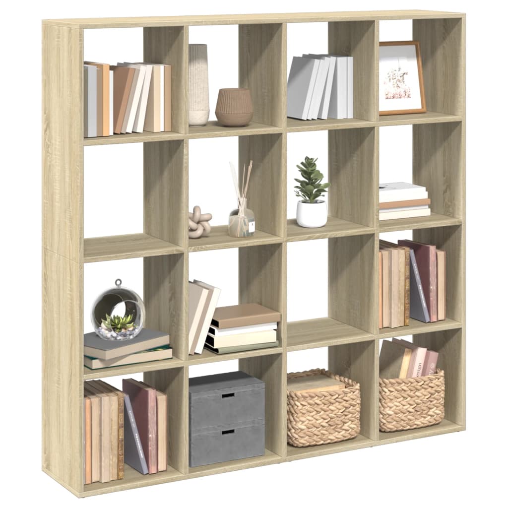 Libreria Rovere Sonoma 137,5x29x137,5 cm in Legno Multistrato