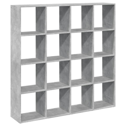 Libreria Grigio Cemento 137,5x29x137,5 cm in Legno Multistrato