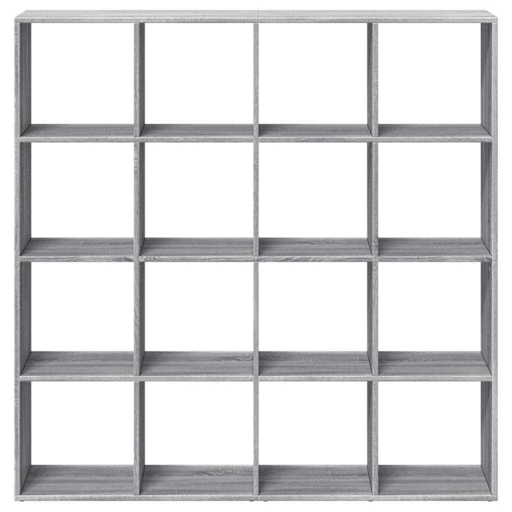 Libreria Grigio Sonoma 137,5x29x137,5 cm in Legno Multistrato