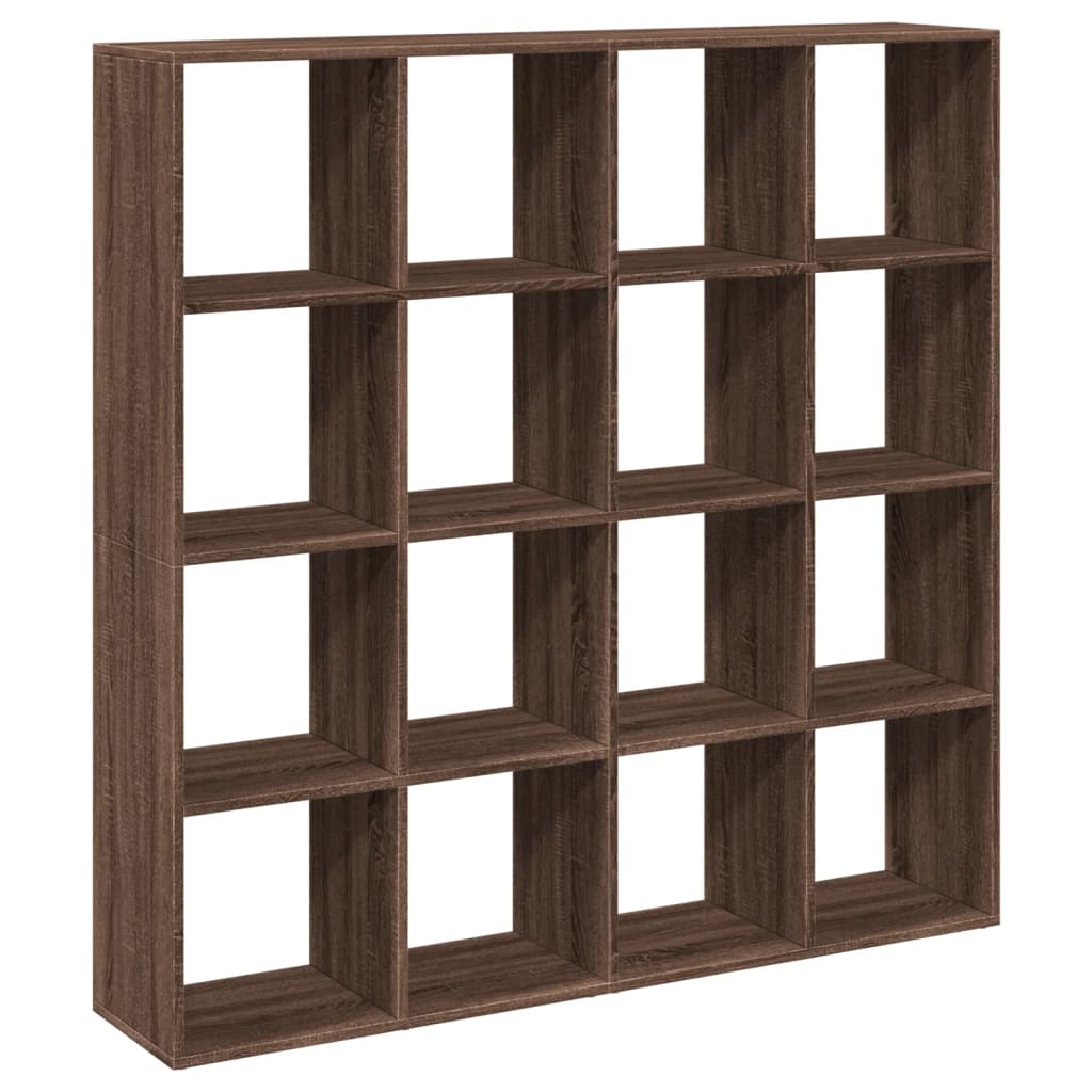 Libreria Rovere Marrone 137,5x29x137,5 cm in Legno Multistrato