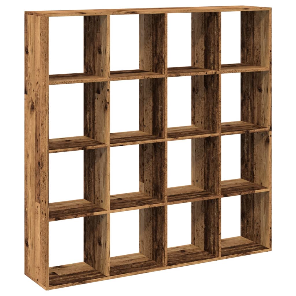 Libreria Legno Antico 137,5x29x137,5 cm in Legno Multistrato