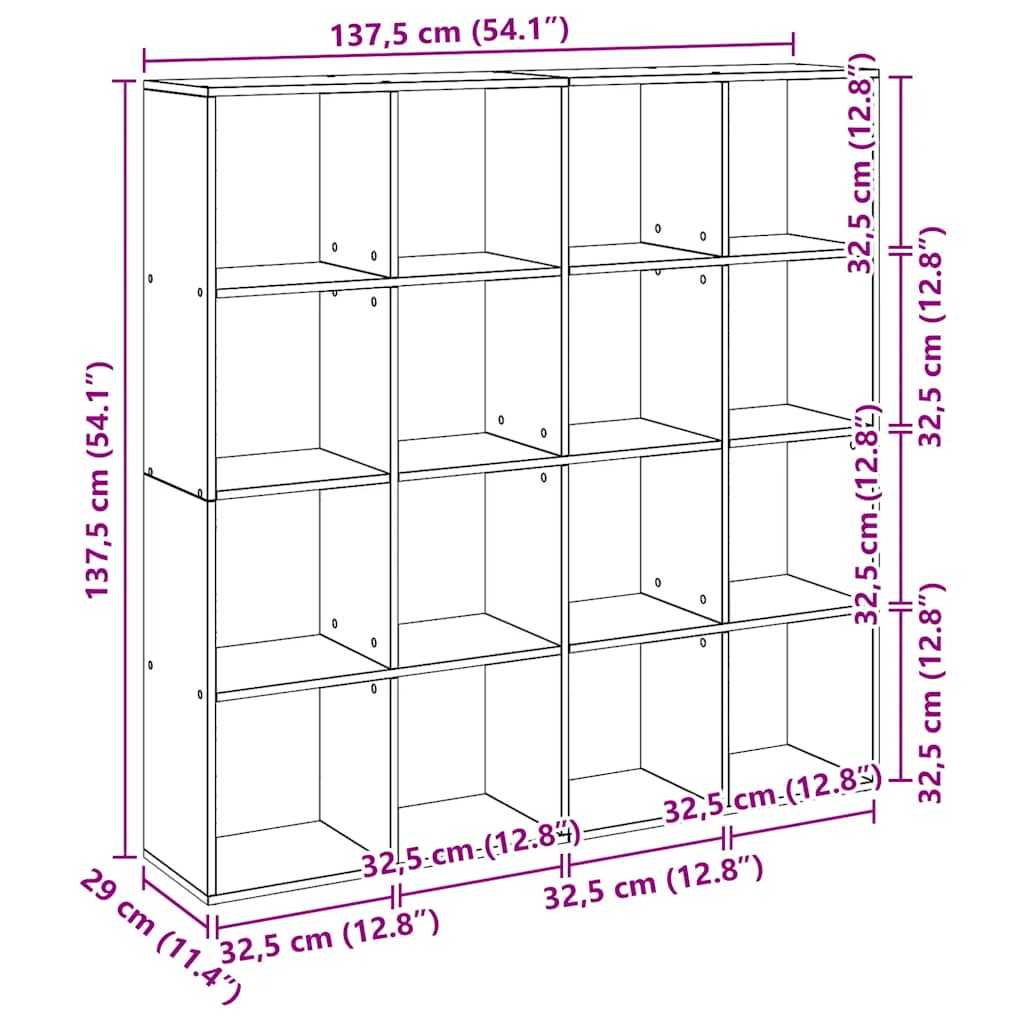 Libreria Rovere Artigianale 102x29x143 cm in Legno Multistrato | homemem39