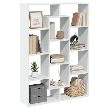 Libreria Bianca 102x29x143 cm in Legno Multistrato