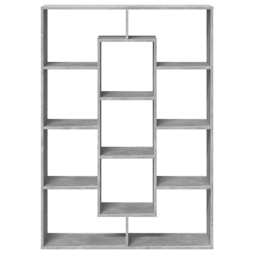 Libreria Grigio Cemento 102x29x143 cm in Legno Multistrato