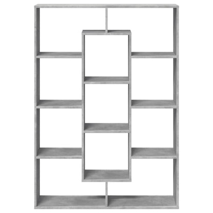 Libreria Grigio Cemento 102x29x143 cm in Legno Multistrato