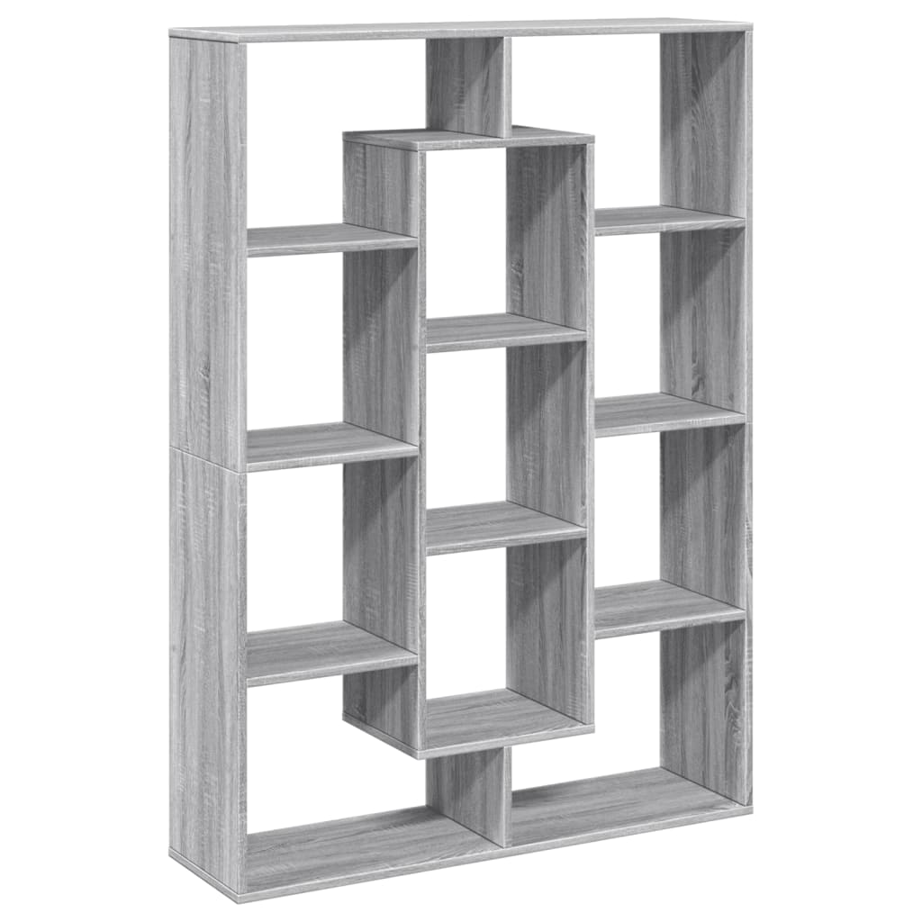 Libreria Grigio Sonoma 102x29x143 cm in Legno Multistrato