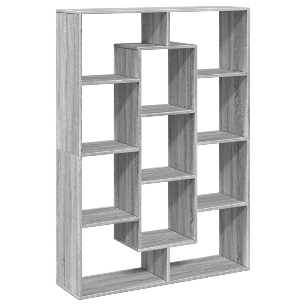 Libreria Grigio Sonoma 102x29x143 cm in Legno Multistrato