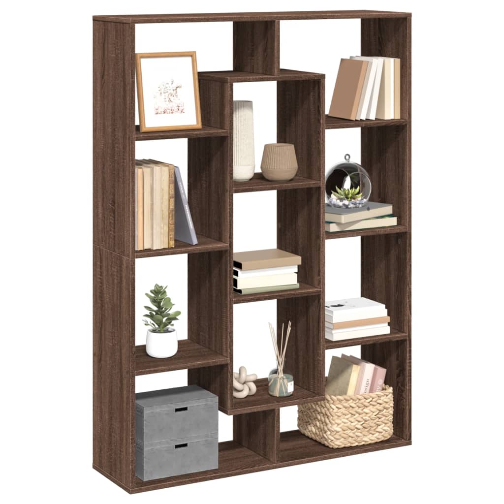 Libreria Rovere Marrone 102x29x143 cm in Legno Multistrato