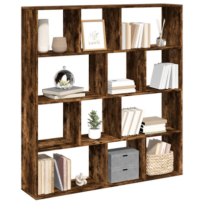 Libreria Rovere Fumo 132x29x141,5 cm in Legno Multistrato