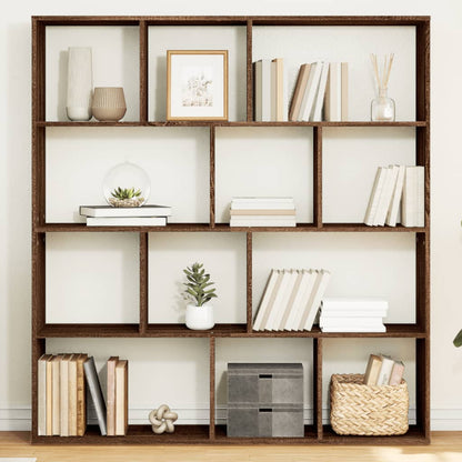 Libreria Rovere Marrone 132x29x141,5 cm in Legno Multistrato