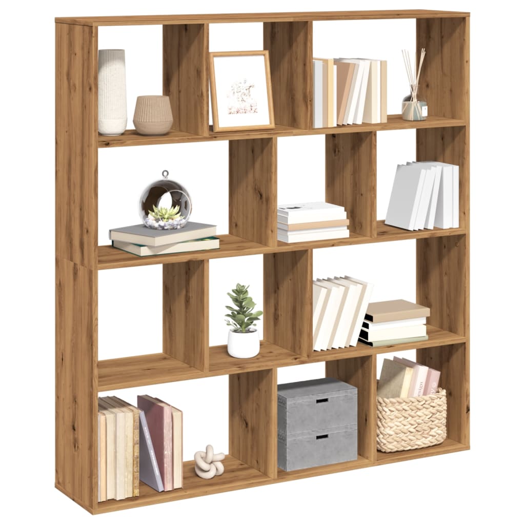 Libreria Rovere Artigianale 132x29x141,5cm in Legno Multistrato