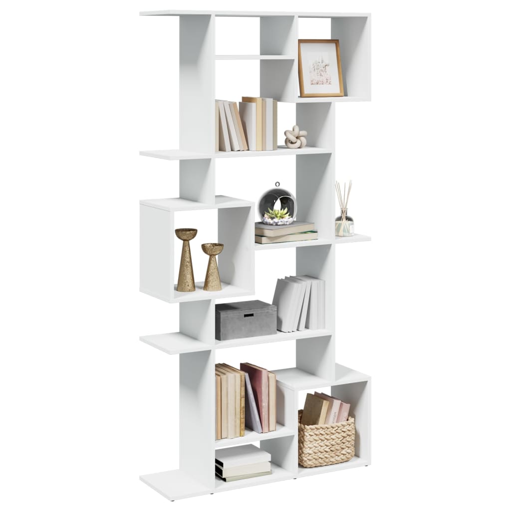 Libreria Bianca 92x29x188 cm in Legno Multistrato