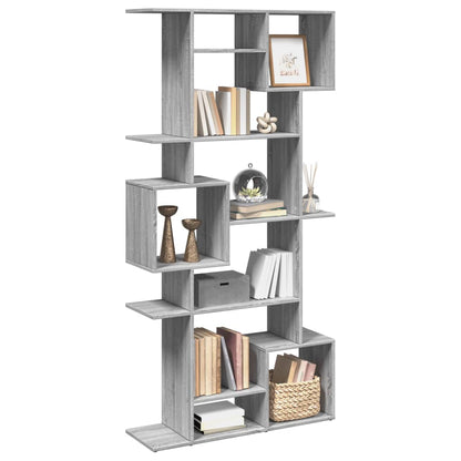 Libreria Grigio Sonoma 92x29x188 cm in Legno Multistrato