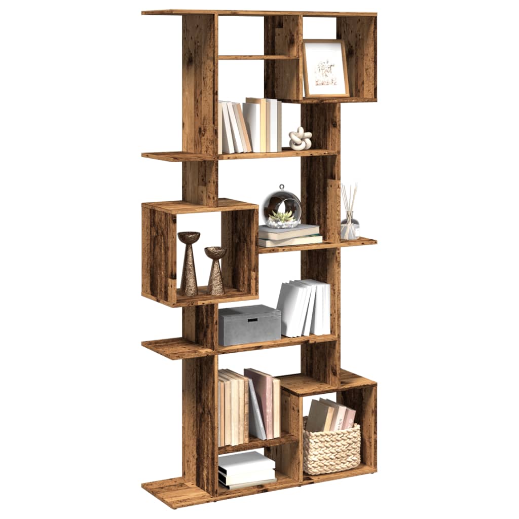 Libreria Legno Antico 92x29x188 cm in Legno Multistrato