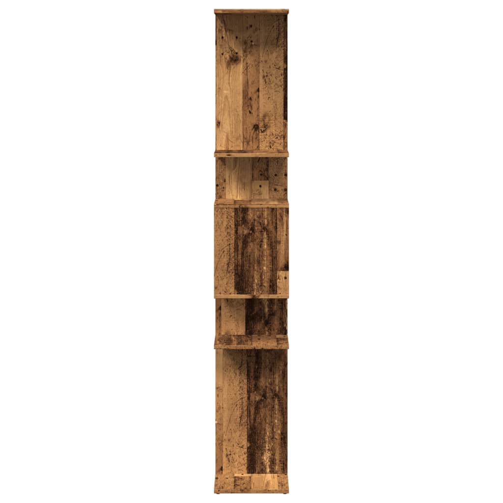 Libreria Legno Antico 92x29x188 cm in Legno Multistrato