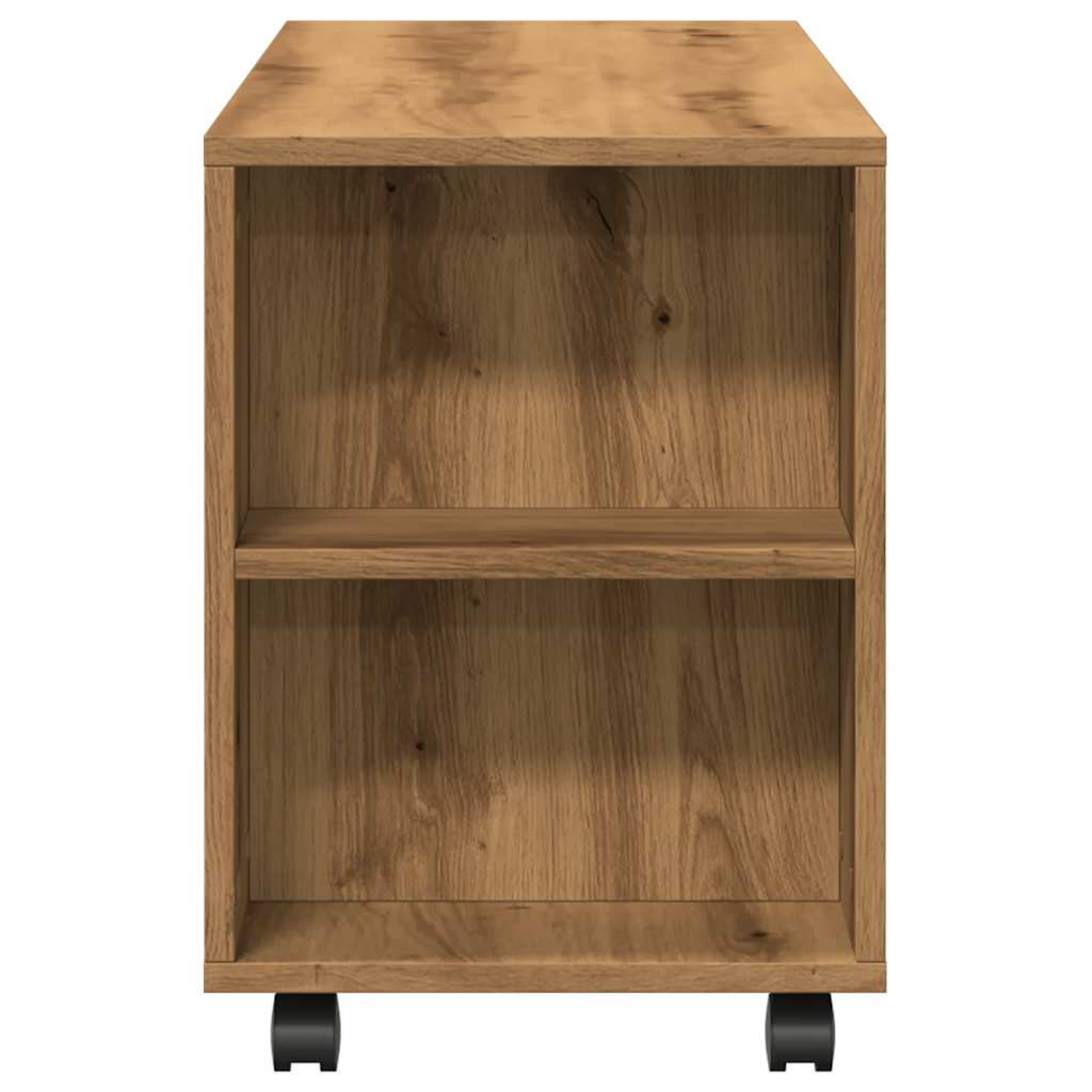 Mobile Porta TV con Ruote Artigianale 102x34,5x43 cm Truciolato | homemem39