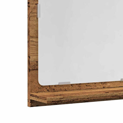 Mobile da Bagno con Specchio Legno Antico 40x11x37cm Truciolato | homemem39