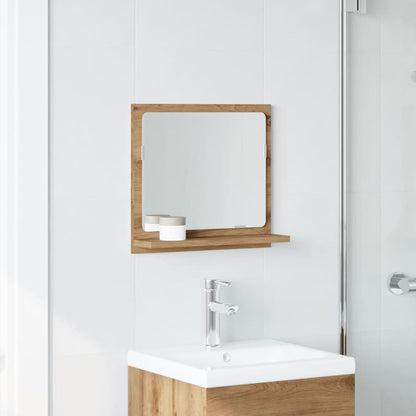Mobile Bagno Specchio Rovere Artigianale 40x11x37 cm Truciolato | homemem39