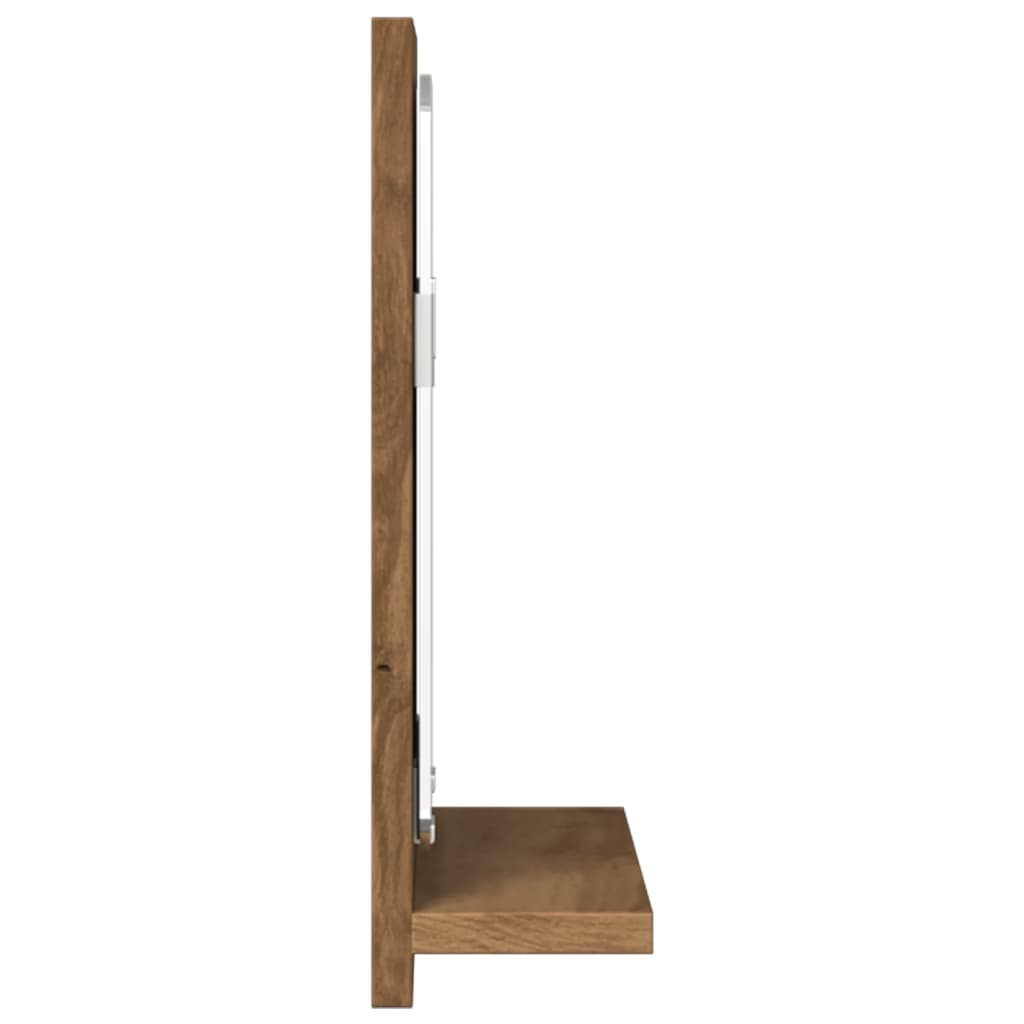 Mobile Bagno Specchio Rovere Artigianale 40x11x37 cm Truciolato | homemem39