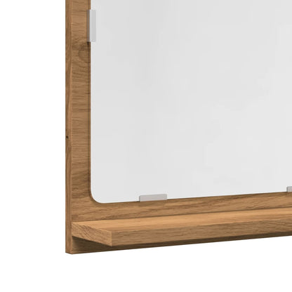 Mobile Bagno Specchio Rovere Artigianale 40x11x37 cm Truciolato | homemem39