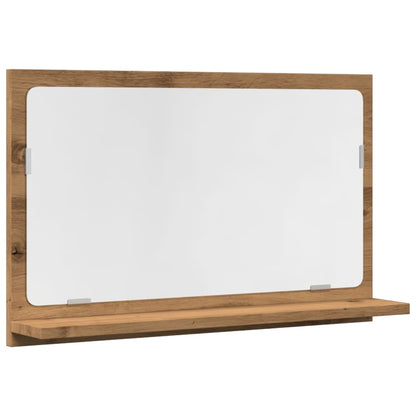 Mobile Bagno Specchio Rovere Artigianale 60x11x37 cm Truciolato | homemem39