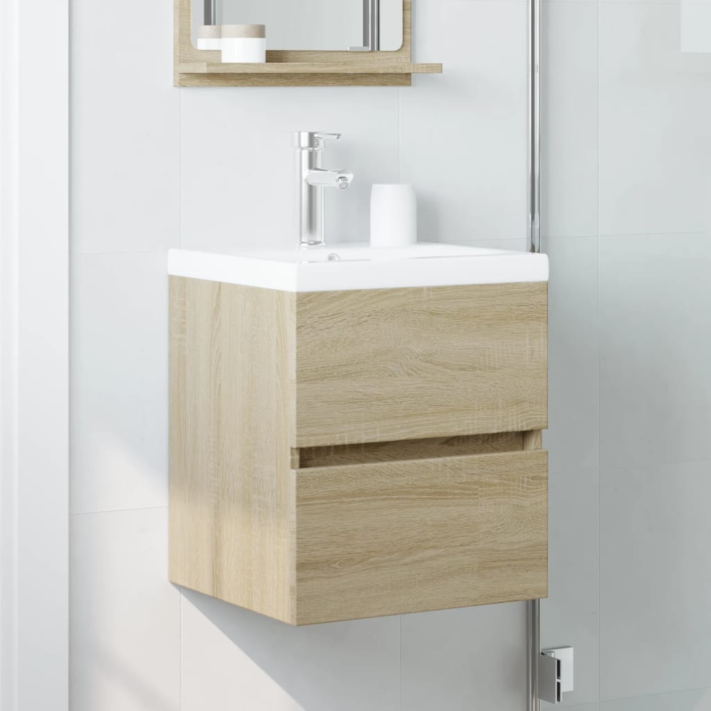 Mobile Lavabo Rovere Sonoma 41x38,5x45 cm in Legno Multistrato | homemem39