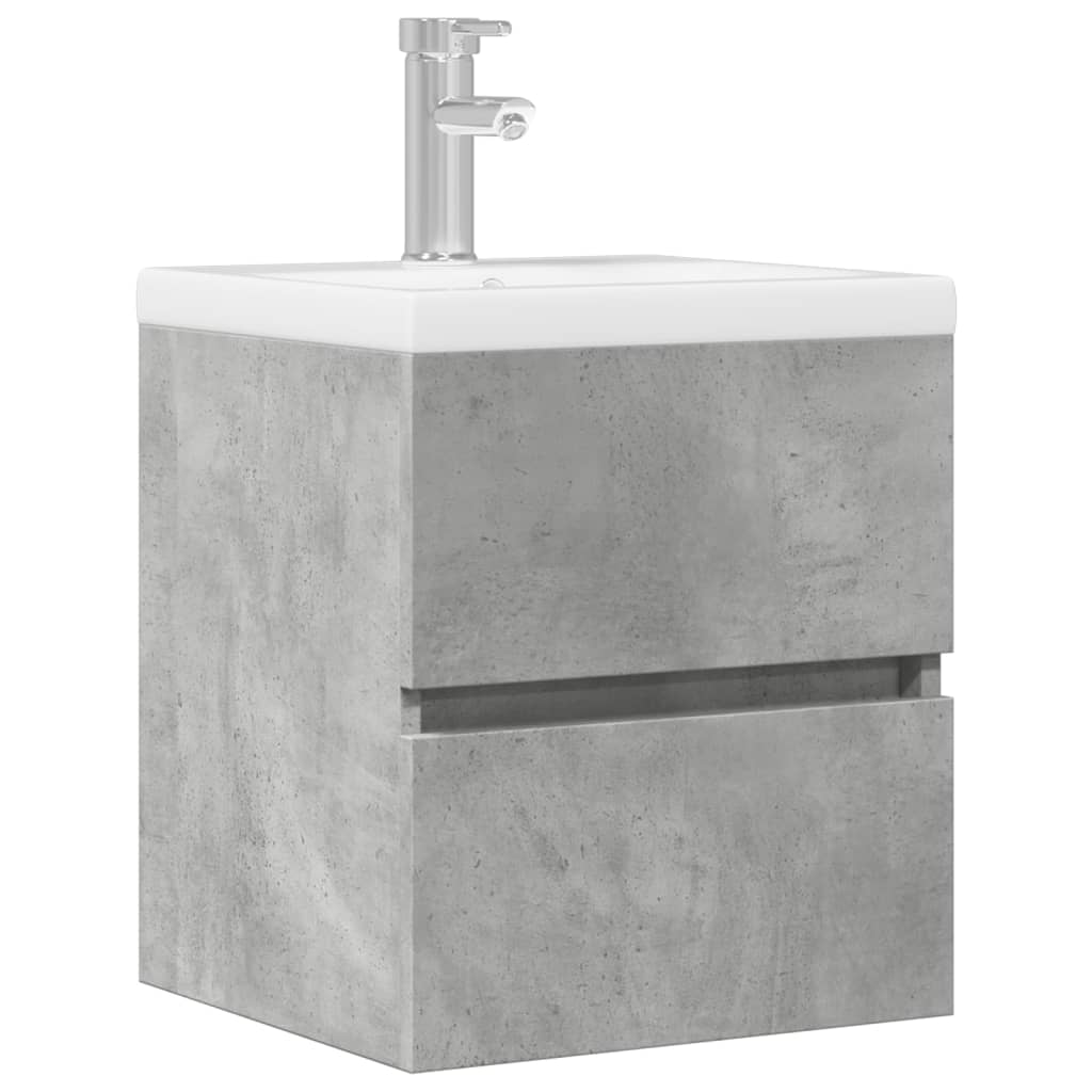 Mobile Lavabo Grigio Cemento 41x38,5x45 cm in Legno Multistrato | homemem39