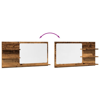 Mobile da Bagno Legno Antico 90x11x45 cm in Truciolato | homemem39