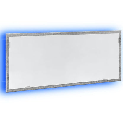 Specchio da Bagno con LED Grigio Sonoma 100x8,5x37cm Truciolato | homemem39