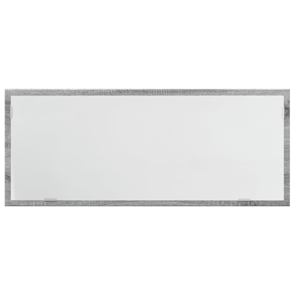 Specchio da Bagno con LED Grigio Sonoma 100x8,5x37cm Truciolato | homemem39