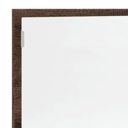 Specchio da Bagno LED Rovere Marrone 100x8,5x37cm in Truciolato | homemem39