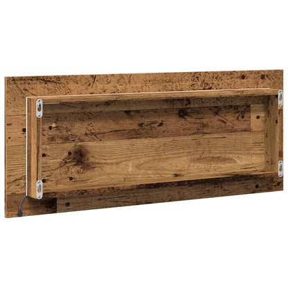 Specchio Bagno LED Legno Antico 100x8,5x37 cm Legno Multistrato | homemem39
