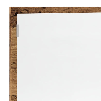 Specchio Bagno LED Legno Antico 100x8,5x37 cm Legno Multistrato | homemem39