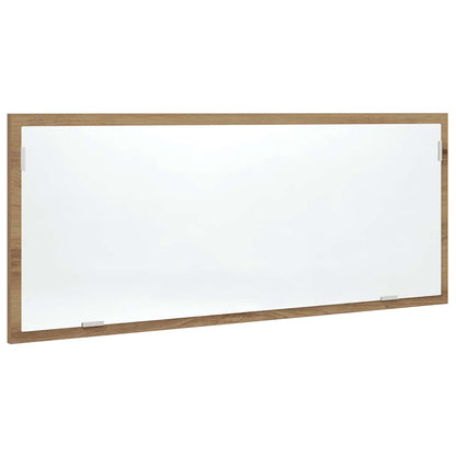 Specchio Bagno LED Rovere Artigianale 100x8,5x37 cm Multistrato | homemem39