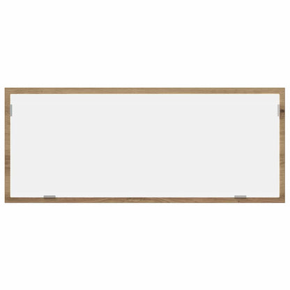 Specchio Bagno LED Rovere Artigianale 100x8,5x37 cm Multistrato | homemem39