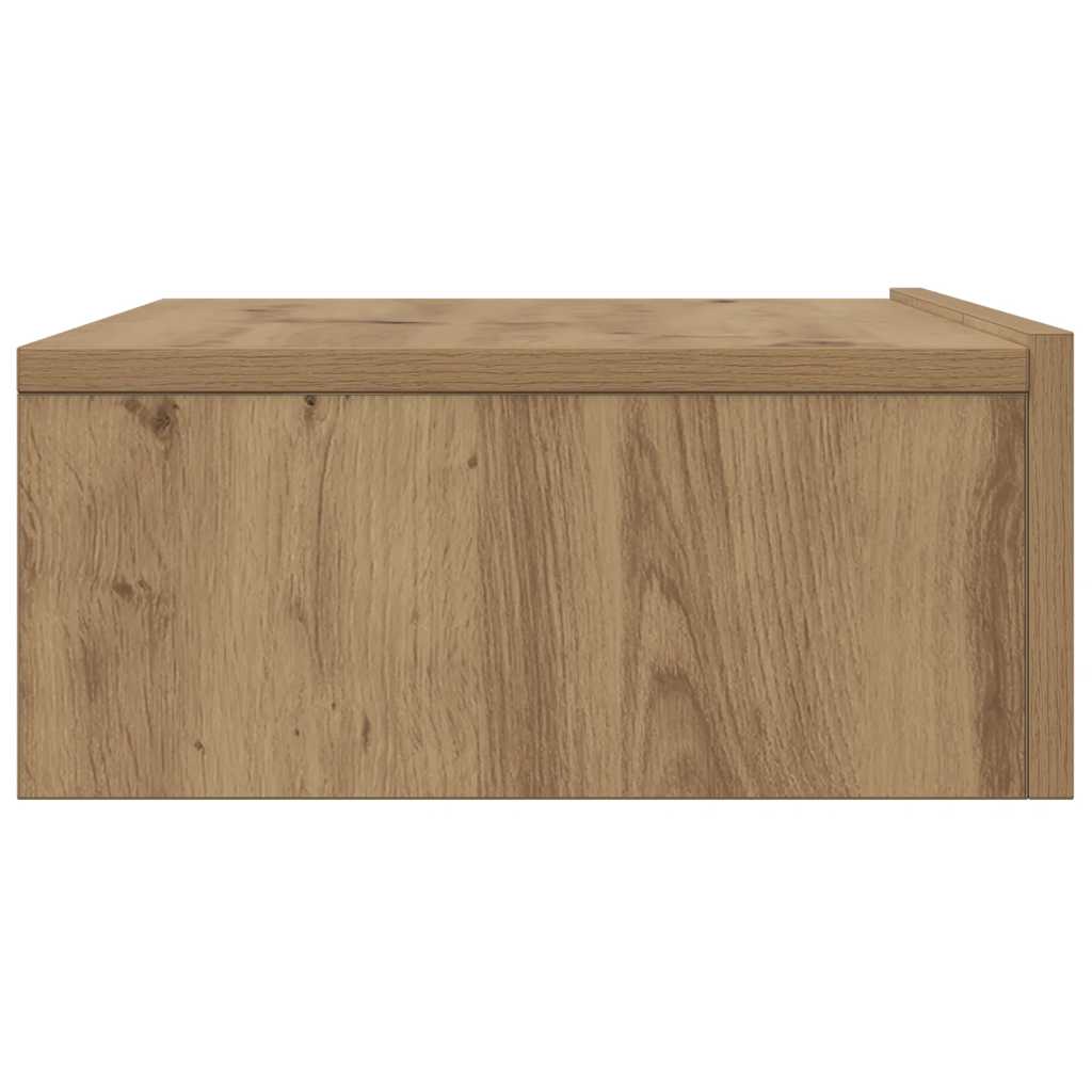 Mobile Porta TV con Luci LED Rovere Artigianale 60x35x15,5 cm