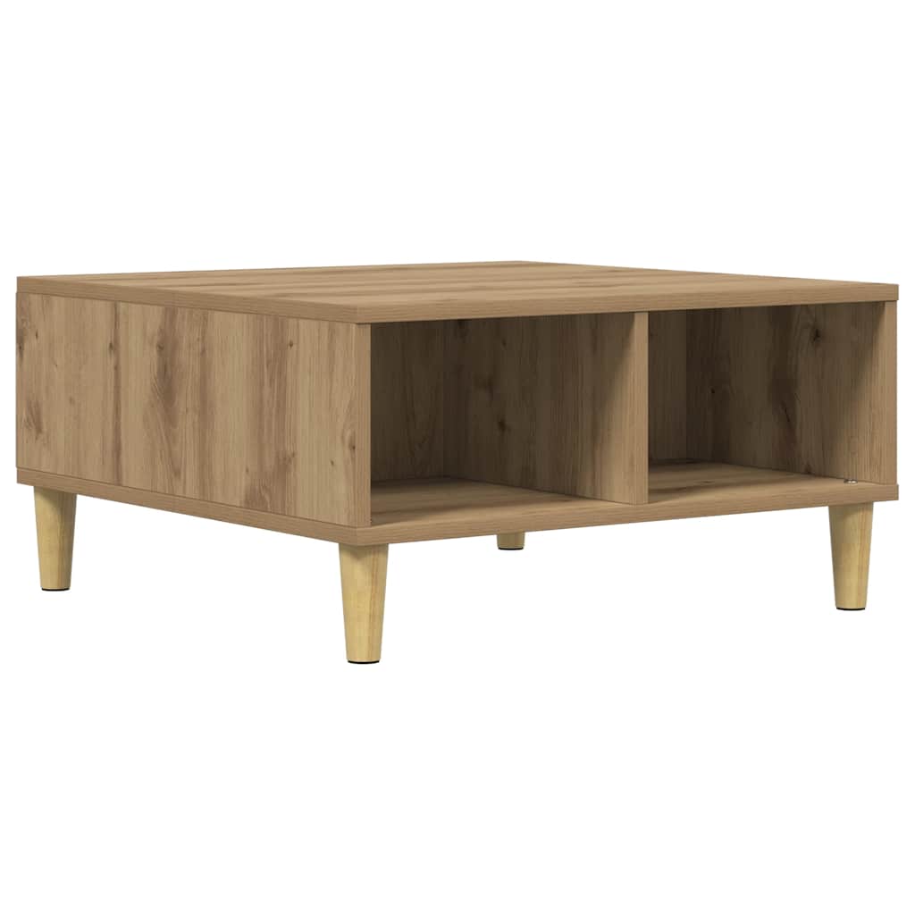 Tavolino da Salotto Artigianale 60x60x30 cm Legno Multistrato | homemem39