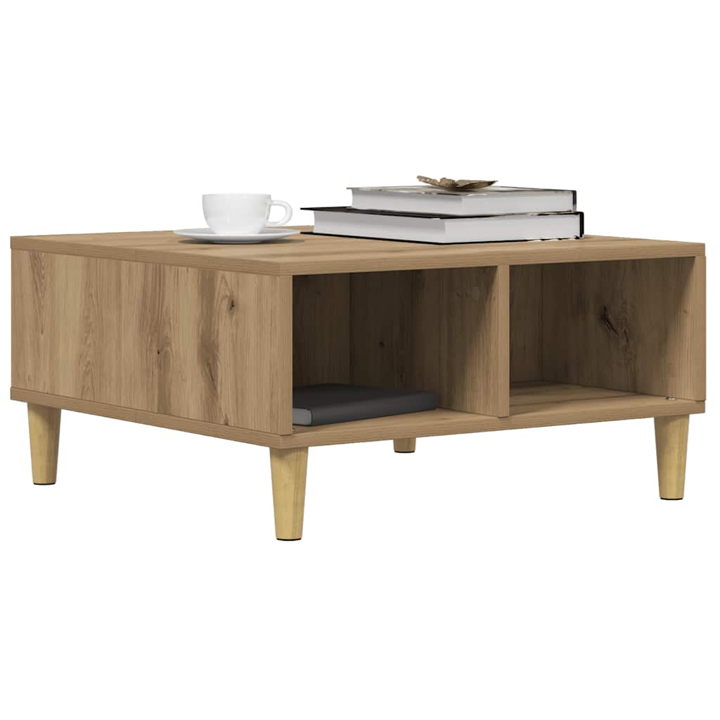 Tavolino da Salotto Artigianale 60x60x30 cm Legno Multistrato | homemem39