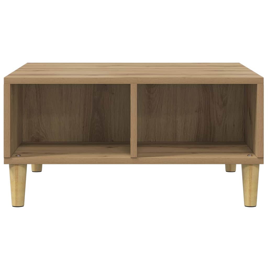 Tavolino da Salotto Artigianale 60x60x30 cm Legno Multistrato
