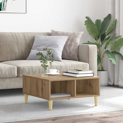 Tavolino da Salotto Artigianale 60x60x30 cm Legno Multistrato | homemem39
