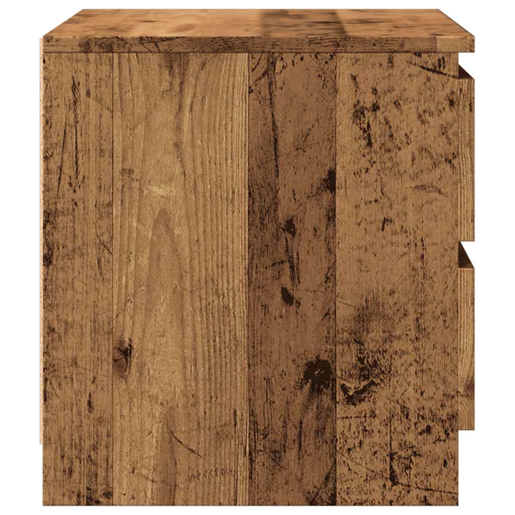 Comodini 2 pz Legno Antico 50x40x43.5 cm in Legno Multistrato - homemem39