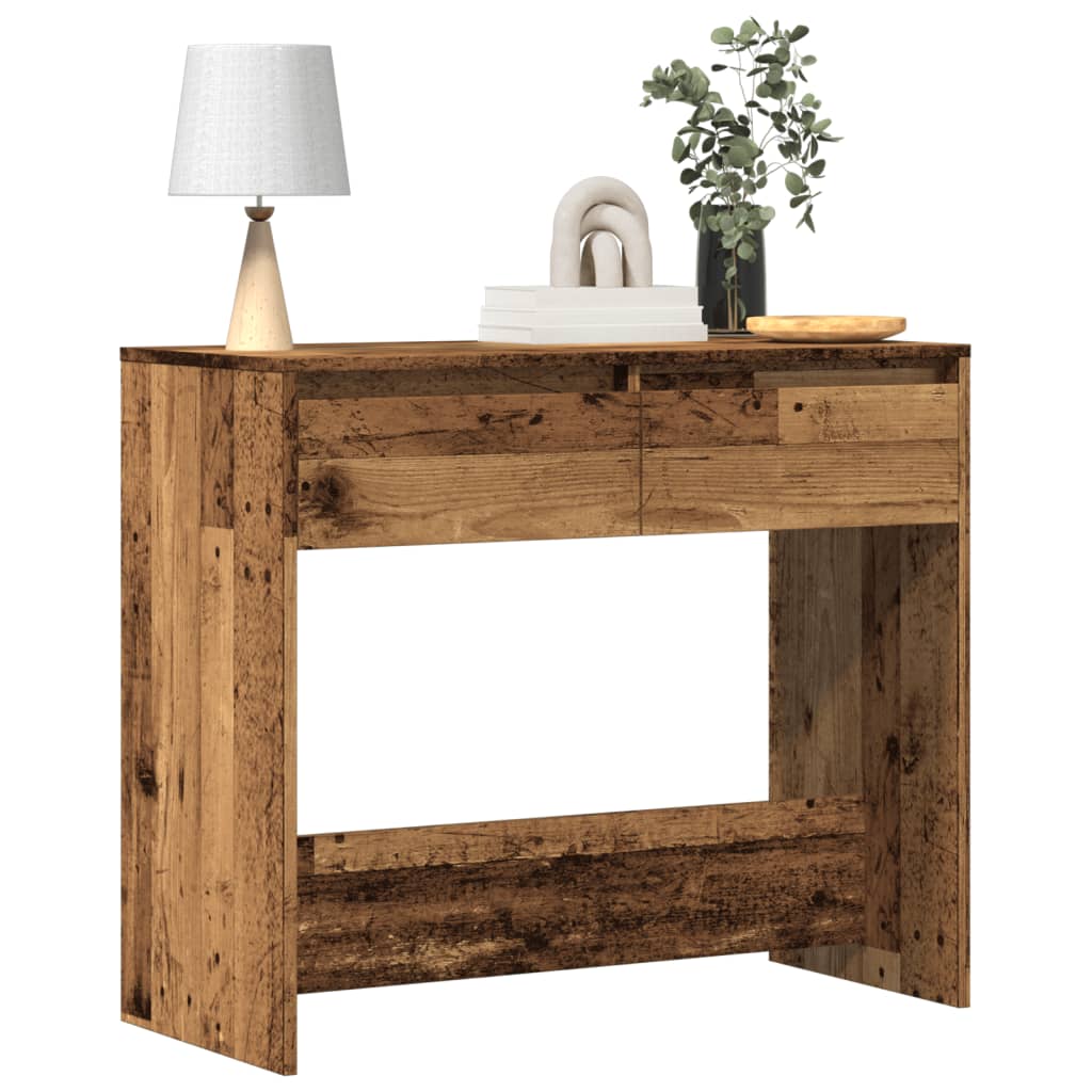 Tavolino Consolle Legno Vecchio 89x41x76,5 cm in Truciolato