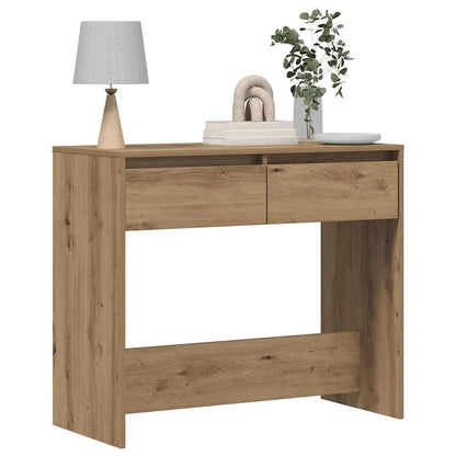 Tavolo Consolle Rovere Artigianale 89x41x76,5cm in Truciolato