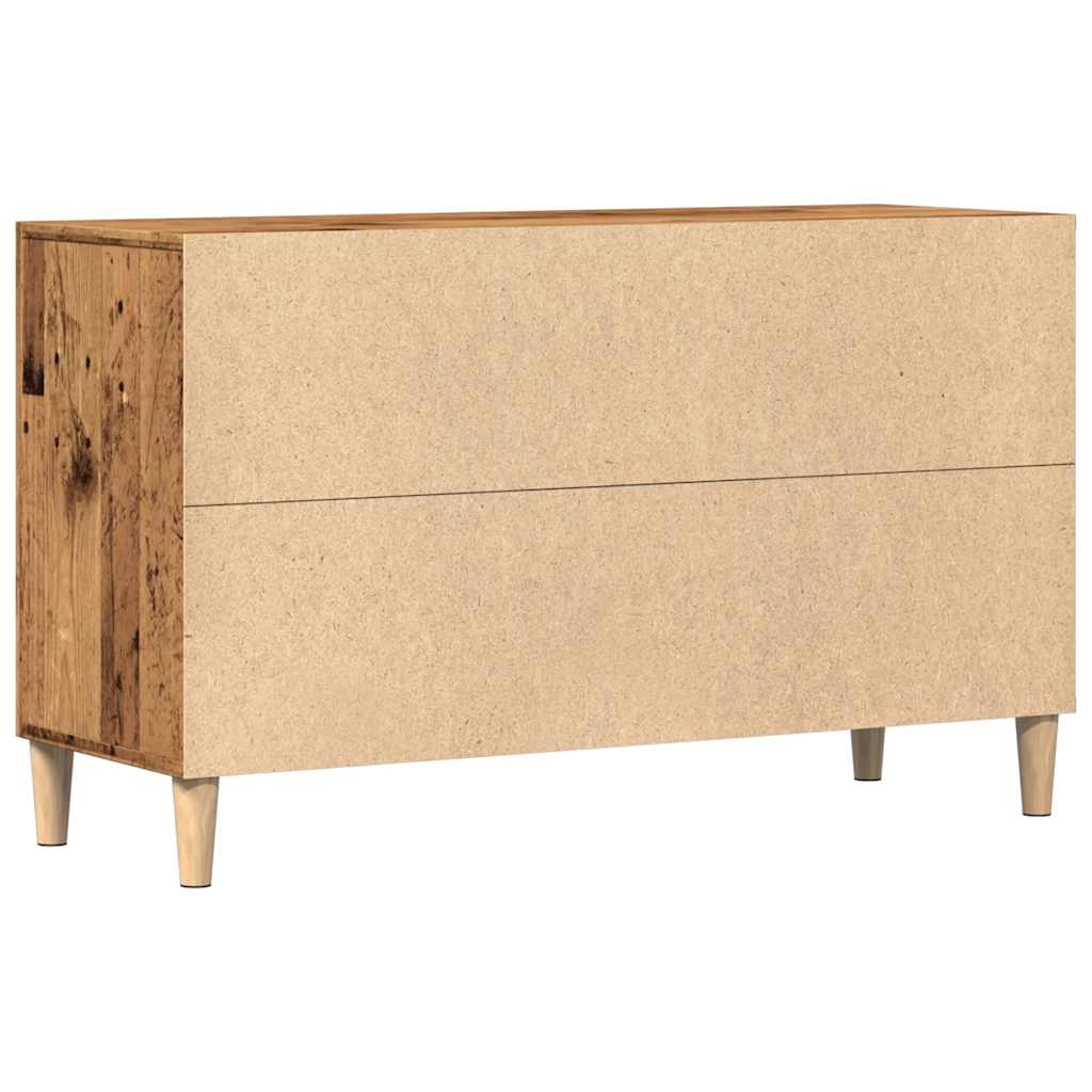 Credenza Legno Antico 100x36x60 cm in Legno Multistrato - homemem39