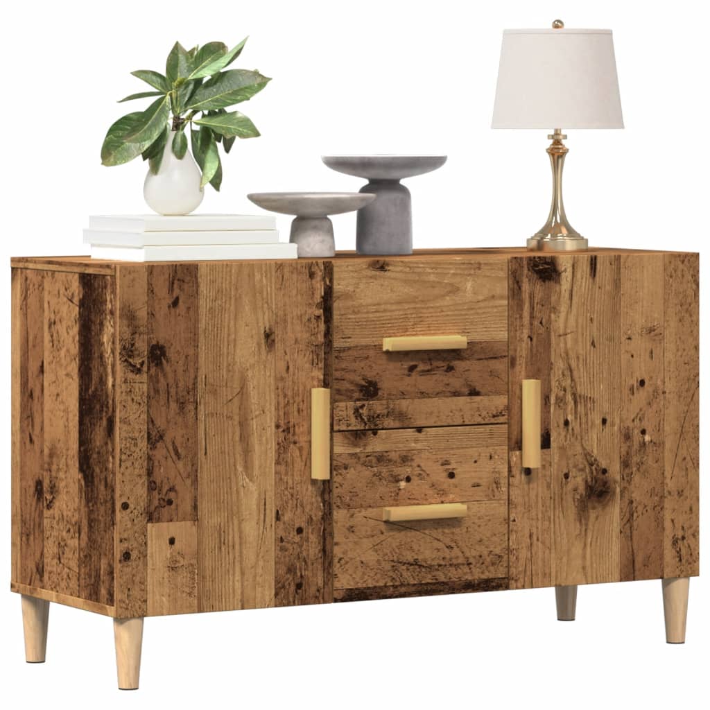 Credenza Legno Antico 100x36x60 cm in Legno Multistrato - homemem39