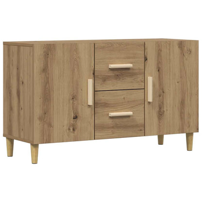 Credenza Rovere Artigianale 100x36x60 cm in Legno Multistrato - homemem39