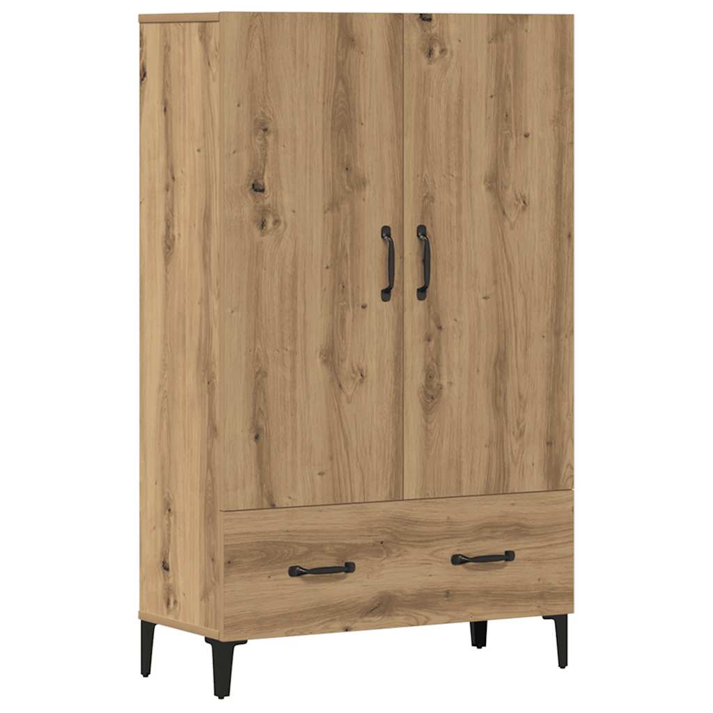 Credenza Rovere Artigianale 70x31x115 cm in Legno Multistrato - homemem39