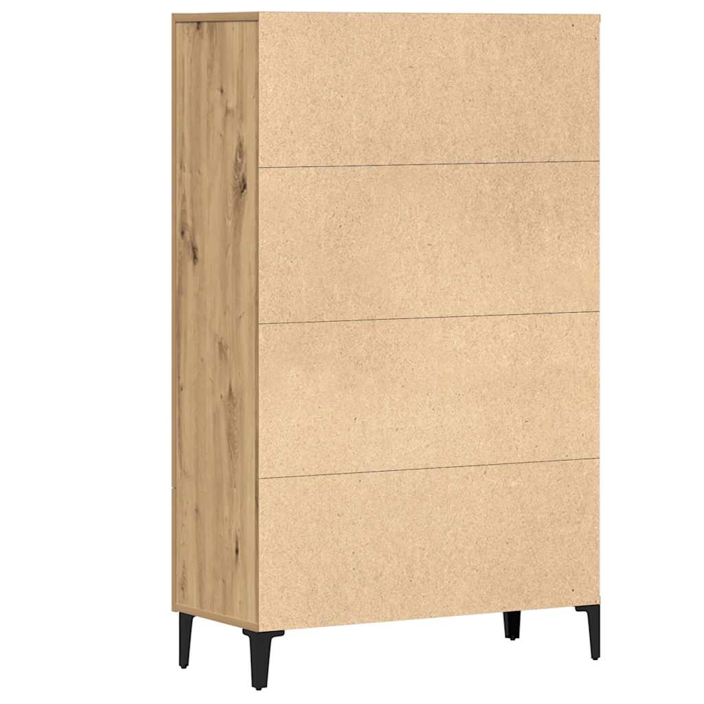 Credenza Rovere Artigianale 70x31x115 cm in Legno Multistrato - homemem39