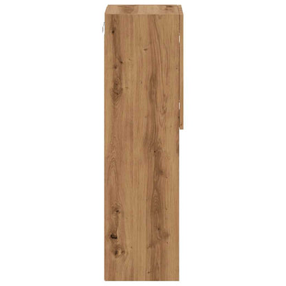 Mobili TV con Luci LED 2 pz Rovere Artigianale 30,5x30x102 cm - homemem39