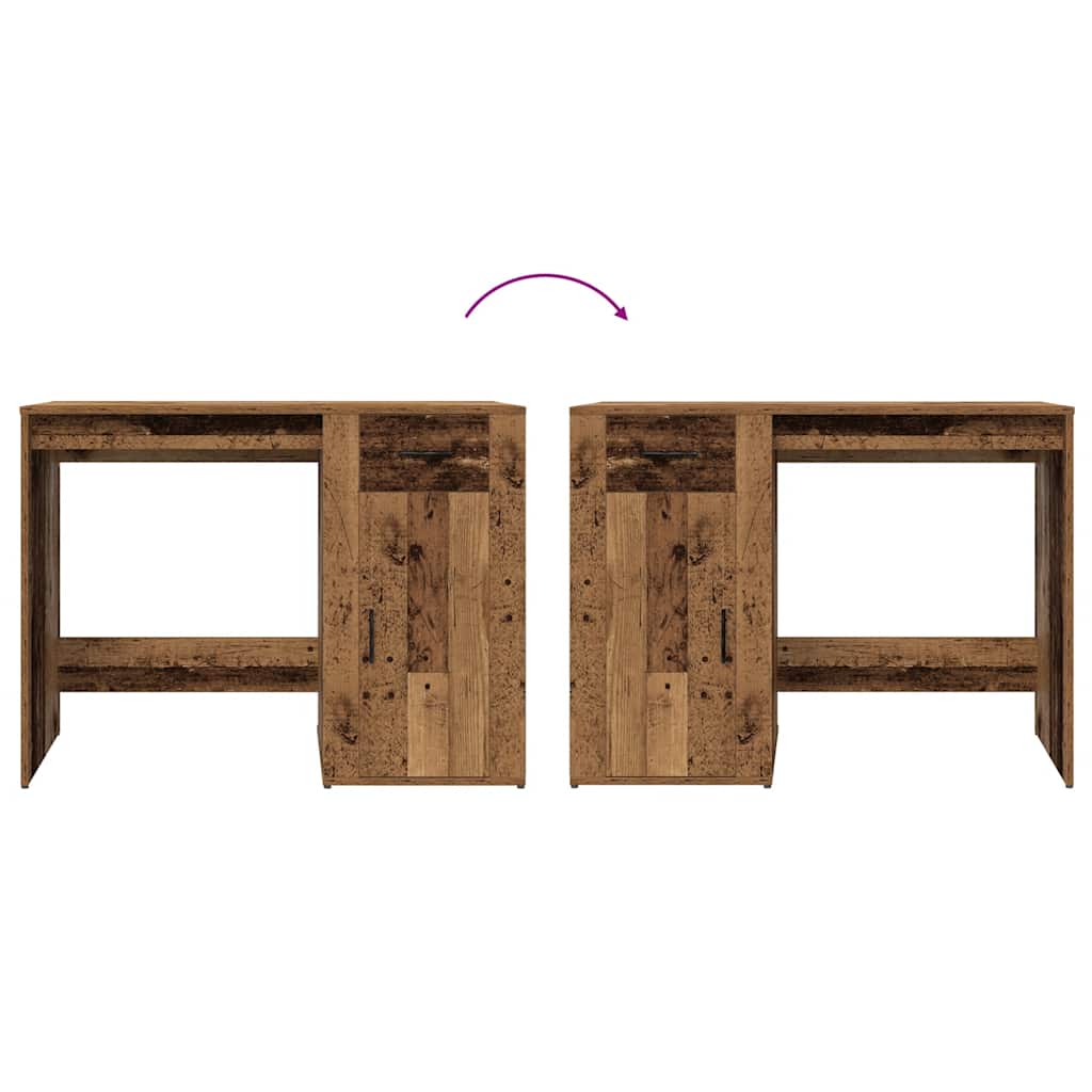 Scrivania Legno Antico 100x49x75 cm in Legno Multistrato - homemem39